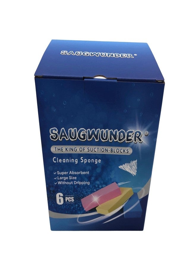 SAUGWUNDER Super Absorbent Water Sponge Durable Stuff PVA Sponge Use in Car Boat Kayak Bathroom After Shower Pick Up Water Like Vacuum All Purpose Kit Cleaning Supples (Multi-Color, 6X) - Image 2